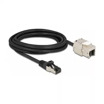Kaapeli RJ45-uros Keystone-moduuliin RJ45-naaras DeLOCK 87029