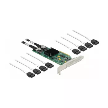 DeLOCK 8-kertainen SATA PCI Express x8 -kortti liitäntäkaapelilla