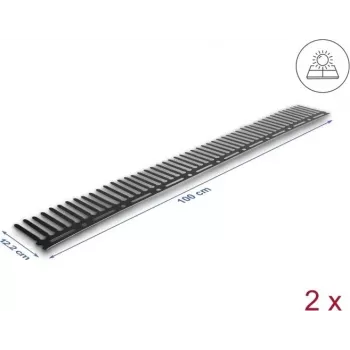 Lintueste aurinkosähköjärjestelmiin DELOCK 1 m, 2 kpl, ruskea, 122 mm