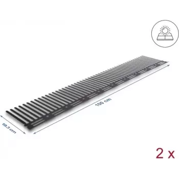 Lintueste aurinkosähköjärjestelmiin DELOCK 1 m — 2 kpl, ruskea, 193 mm