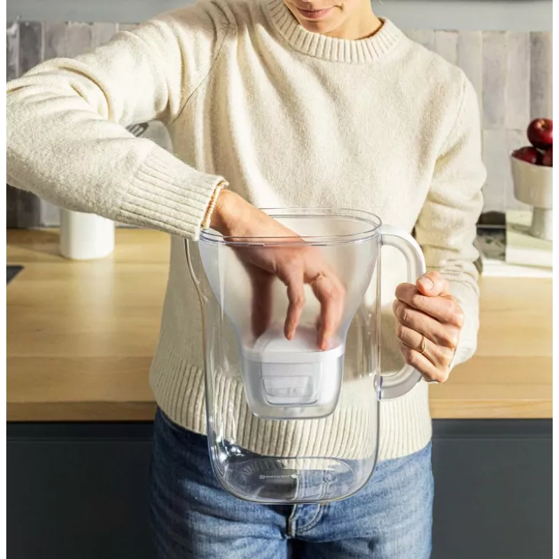 Vesifiltterikannu BRITA Style Essential XL MAXTRA PRO Pure Performance -patruunoilla (3) — valkoinen