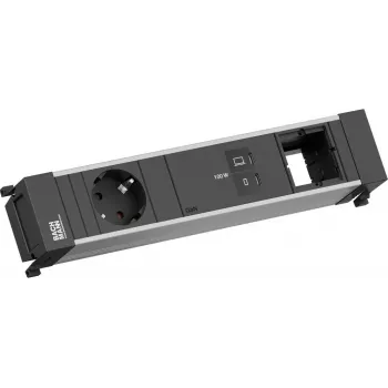 Power Frame -pistorasialista Bachmann BM0023849 1x CEE7/3, 1x USB-C PD 100W ja 1x liitin, 0,2 m kaapeli