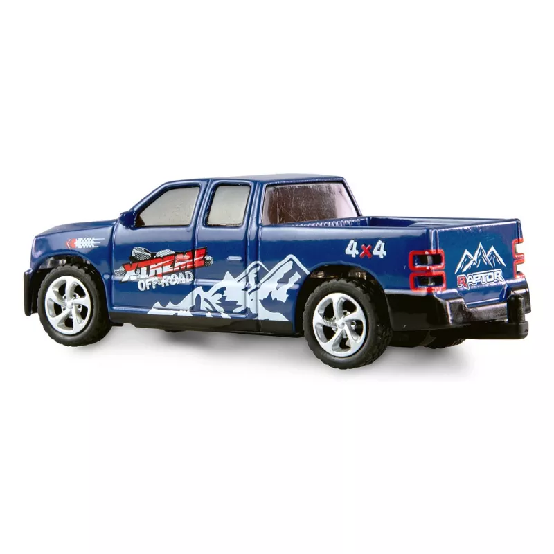 RC-kuorma-auto Amewi 22680 1:64 RTR perävaunulla, sininen