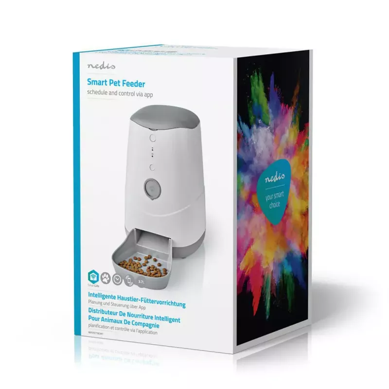 Nedis WIFIPET10CWT lemmikkien ruka-automaatti 3,7 L Wi-Fi