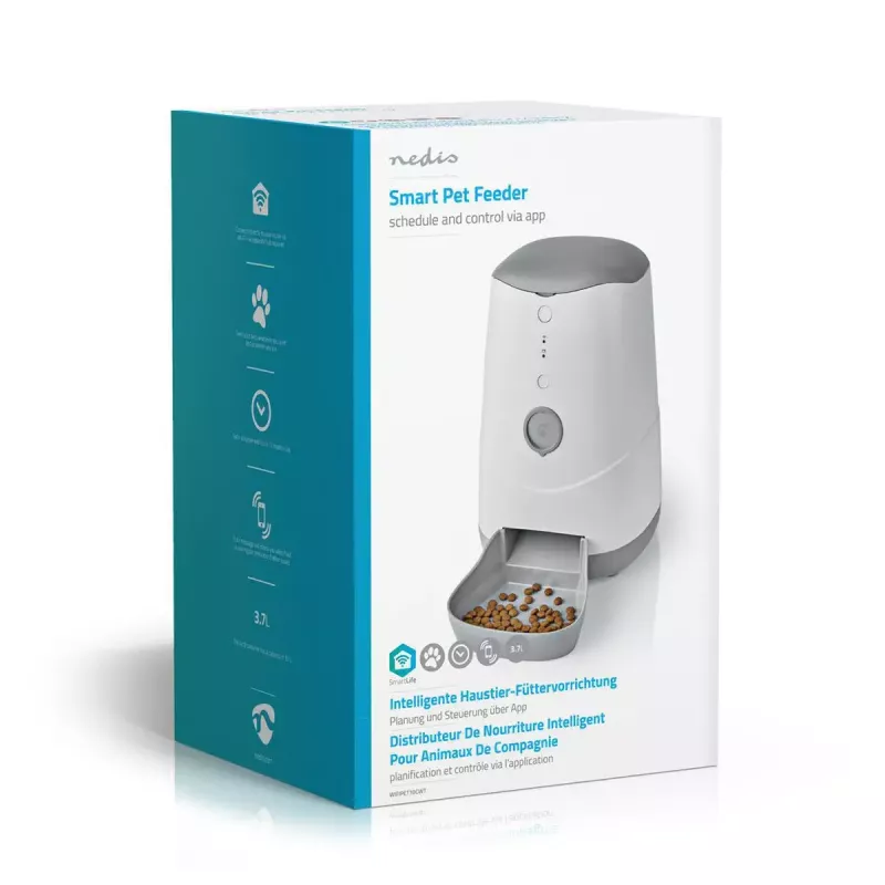 Nedis WIFIPET10CWT lemmikkien ruka-automaatti 3,7 L Wi-Fi