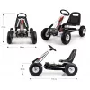 Milly Mally liukukäyttöinen gokart Thor valkoinen