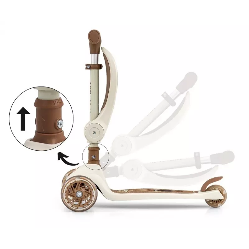 Potkulauta milly mally Milly Mally Scooter Fuzzy Classic — lasten potkulauta, beige