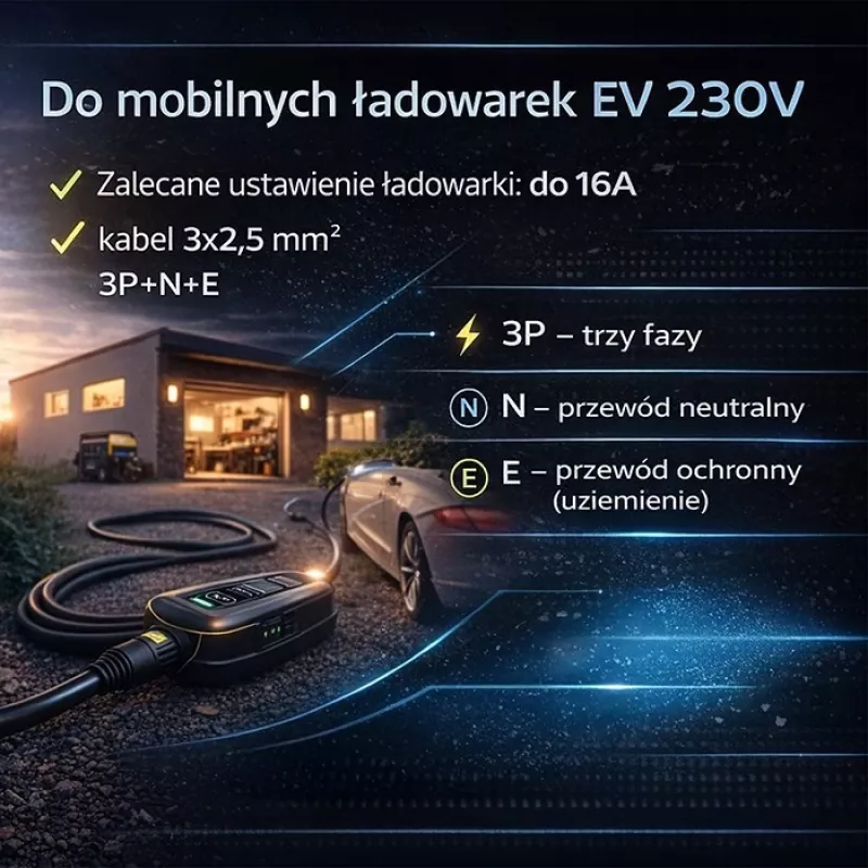 Virtalähde QOLTEC CEE 16A 5P 400V SCHUKO 230V, malli 52724