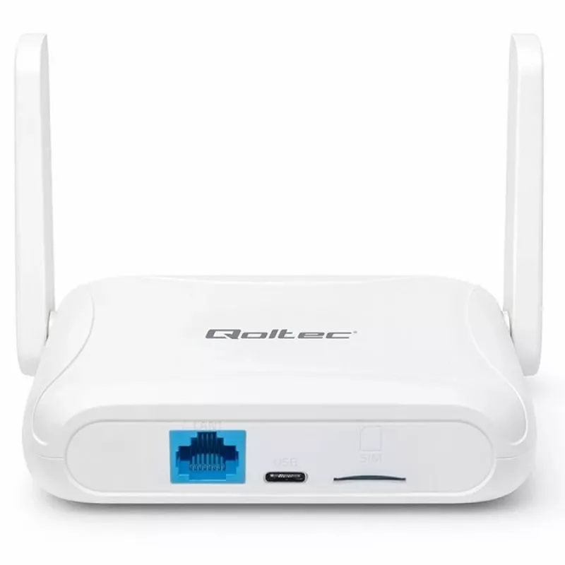 Reititin QOLTEC 56980 – 4G LTE -mobiilireititin Wi‑Fi 6:lla