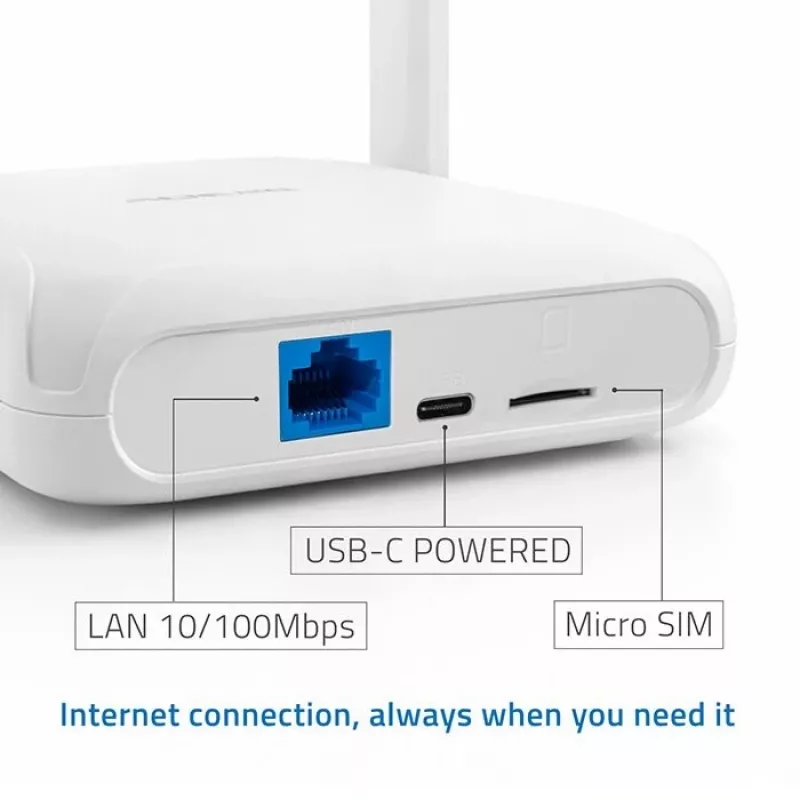 Reititin QOLTEC 56980 – 4G LTE -mobiilireititin Wi‑Fi 6:lla