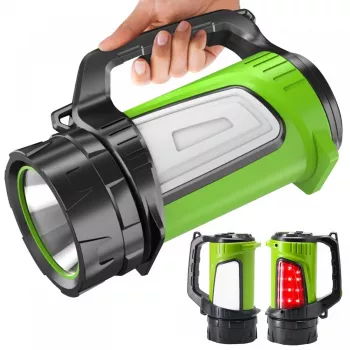 Taskulamppu MACLEAN MCE345 LED 3-in-1 varavirtalähdetoiminnolla, 5 W XM-L-T6, kylmä valkoinen 6500K, 3×18650 3,7 V 4500 mAh