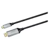 USB-C - DisplayPort-kaapeli SAVIO CL-208 (DisplayPort 1.2, 2 m)