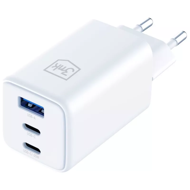 3MK Charger Hyper GaN 65W QC4+ — USB GaN 65W pikalaturi QC4+-tuella