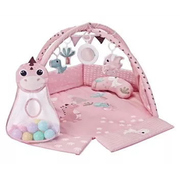 Oppimisleikkimatto Dino Pink TinyMini vaaleanpunainen