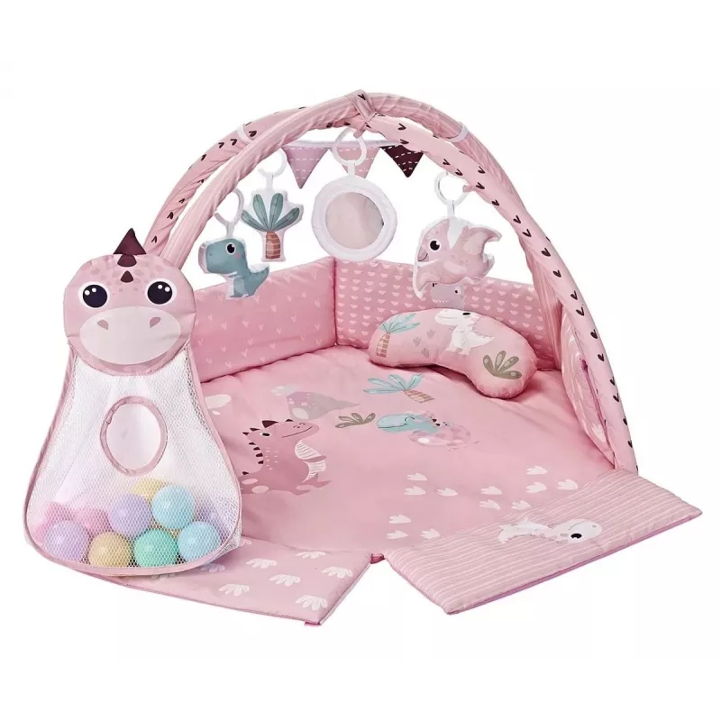 Oppimisleikkimatto Dino Pink TinyMini vaaleanpunainen