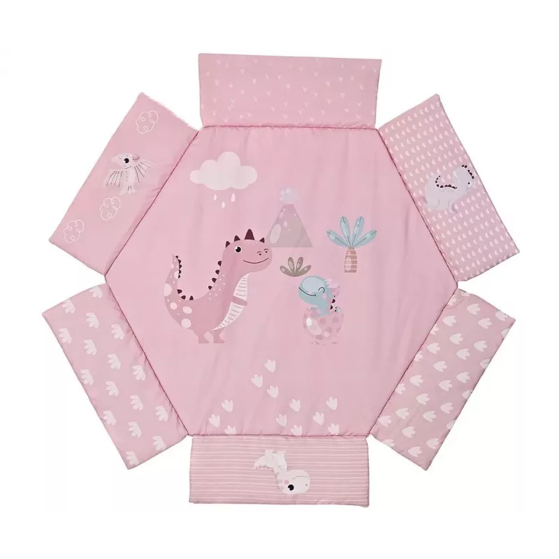 Oppimisleikkimatto Dino Pink TinyMini vaaleanpunainen