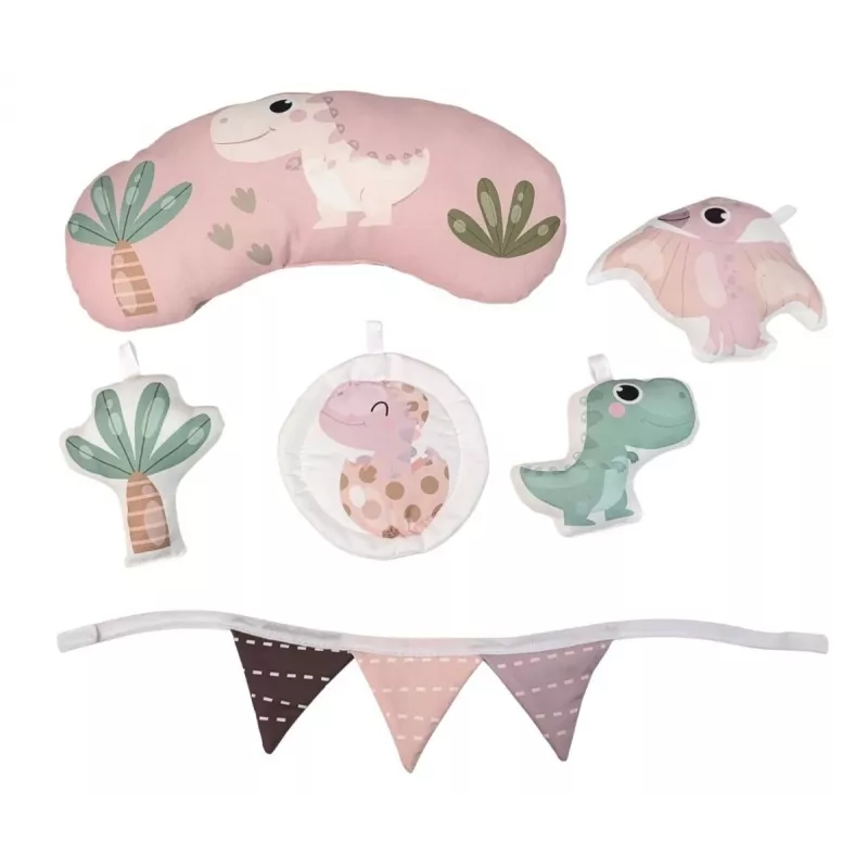 Oppimisleikkimatto Dino Pink TinyMini vaaleanpunainen