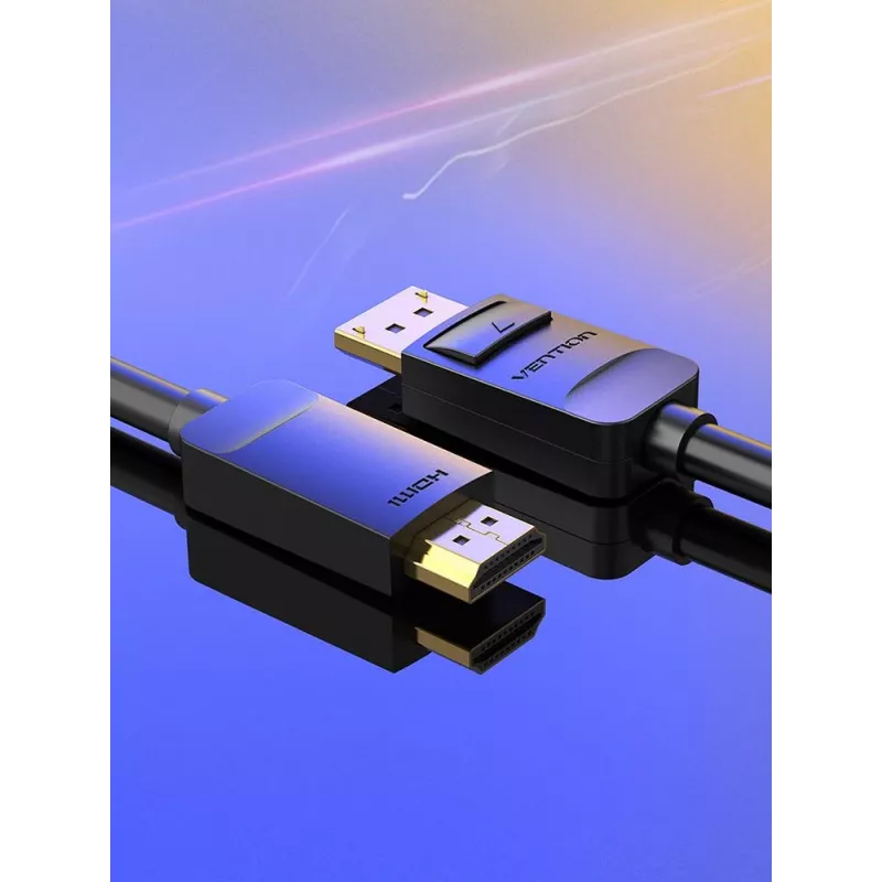 Kaapeli DP–HDMI 2M/SCHWARZ musta Hadbh Vention