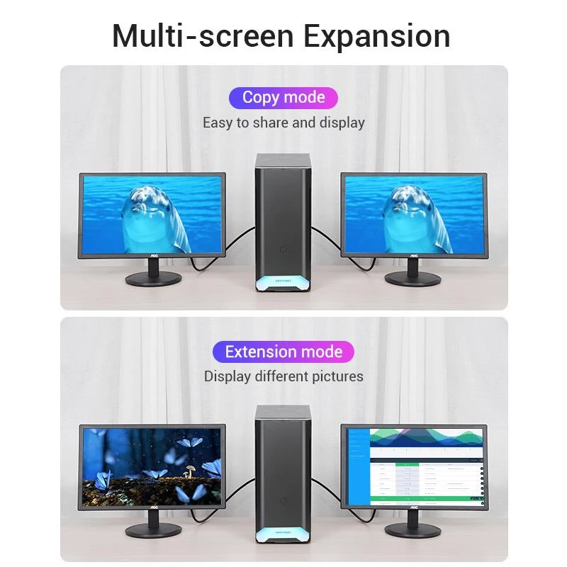 Kaapeli DP–HDMI 2M/SCHWARZ musta Hadbh Vention