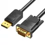 DP–VGA-kaapeli 2M/SCHWARZ musta Hblbh Vention