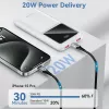 Powerbank USB 10000MAH 22.5W/SCHWARZ musta FHKB0 Vention