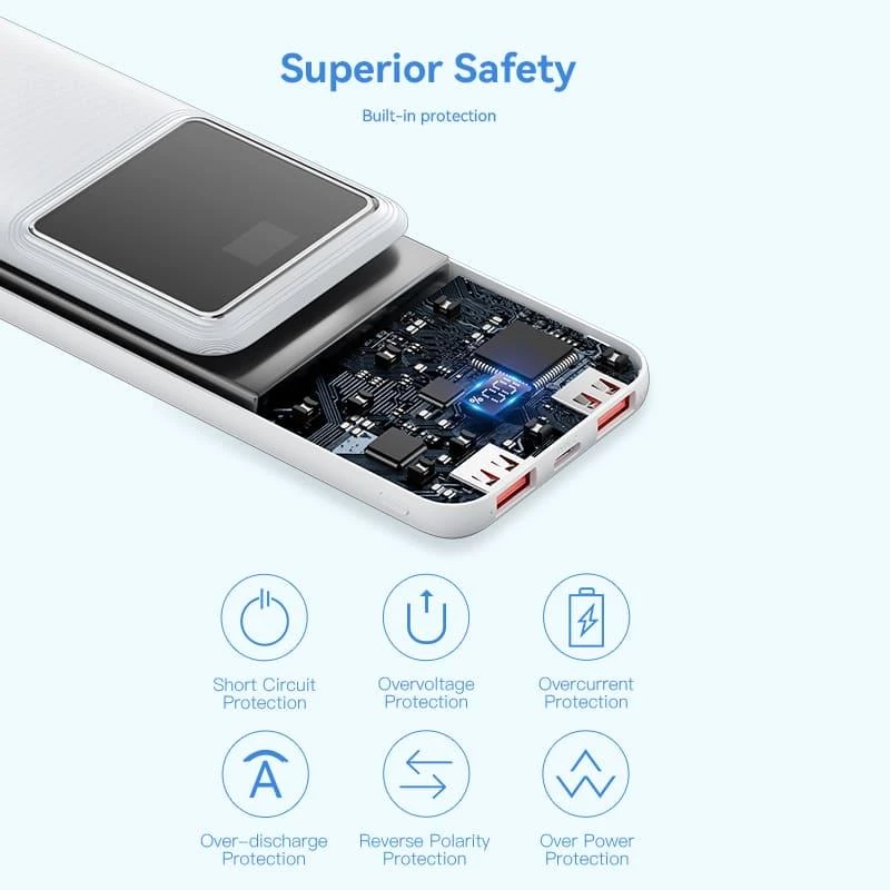 Powerbank USB 10000MAH 22.5W/SCHWARZ musta FHKB0 Vention