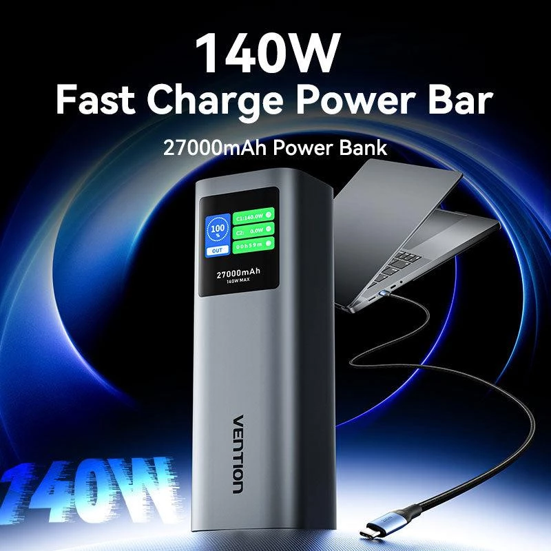 Varavirtalähde USB 27000MAH 140W/FKEH0 Vention
