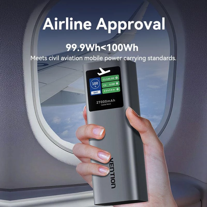 Varavirtalähde USB 27000MAH 140W/FKEH0 Vention