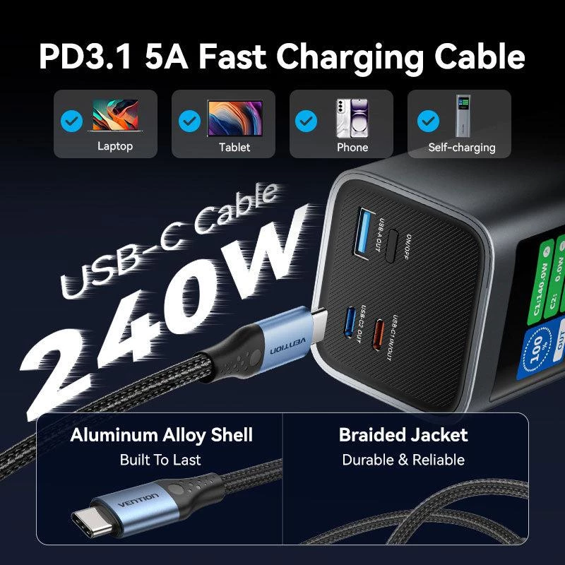 Varavirtalähde USB 27000MAH 140W/FKEH0 Vention