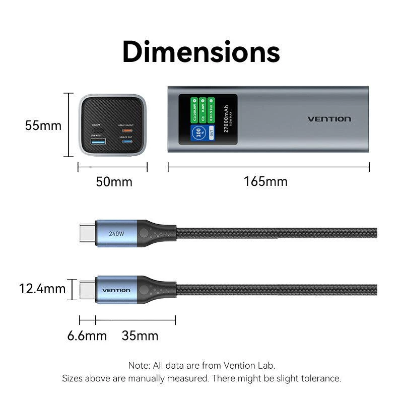 Varavirtalähde USB 27000MAH 140W/FKEH0 Vention