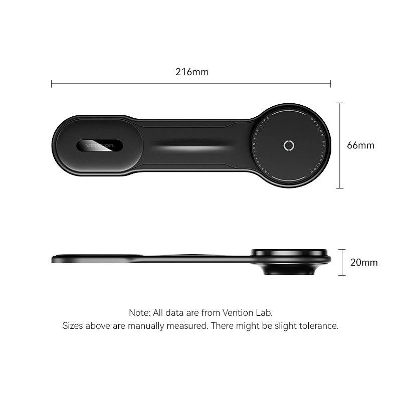 Mobiili autolaturi magneettinen/langaton musta KSJB0 Vention