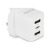 Dicota virtalähde - kompakti, kannettava - 32 wattia - 3 A - 3 lähtöporttia (USB-C, 2 x USB)