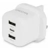 Dicota virtalähde - kompakti, kannettava - 32 wattia - 3 A - 3 lähtöporttia (USB-C, 2 x USB)