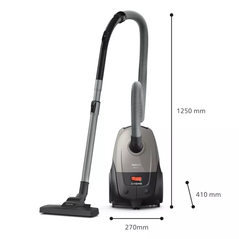 Pölynimuri Philips 2000 series XD2152/12 — 850 W, 3 L pölypussi, HEPA-suodatin, kuivaimurointi
