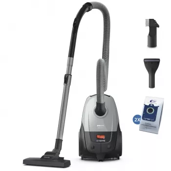 Philips XD2142/12 pölynimuri — 850 W, 3 L pölypussi, HEPA-suodatin, kuivaimurointi