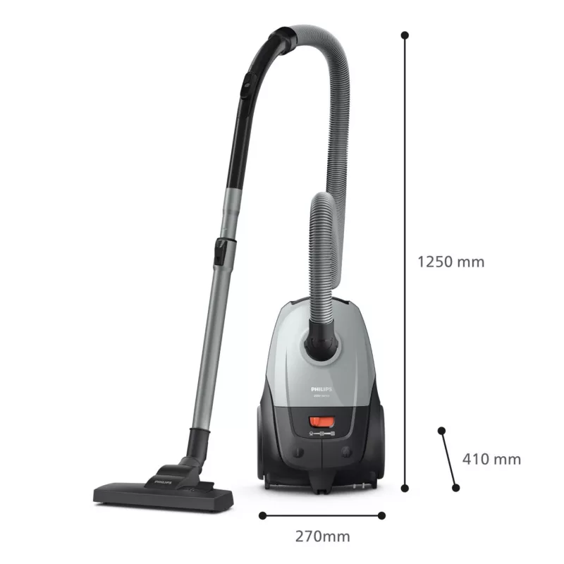 Philips XD2142/12 pölynimuri — 850 W, 3 L pölypussi, HEPA-suodatin, kuivaimurointi