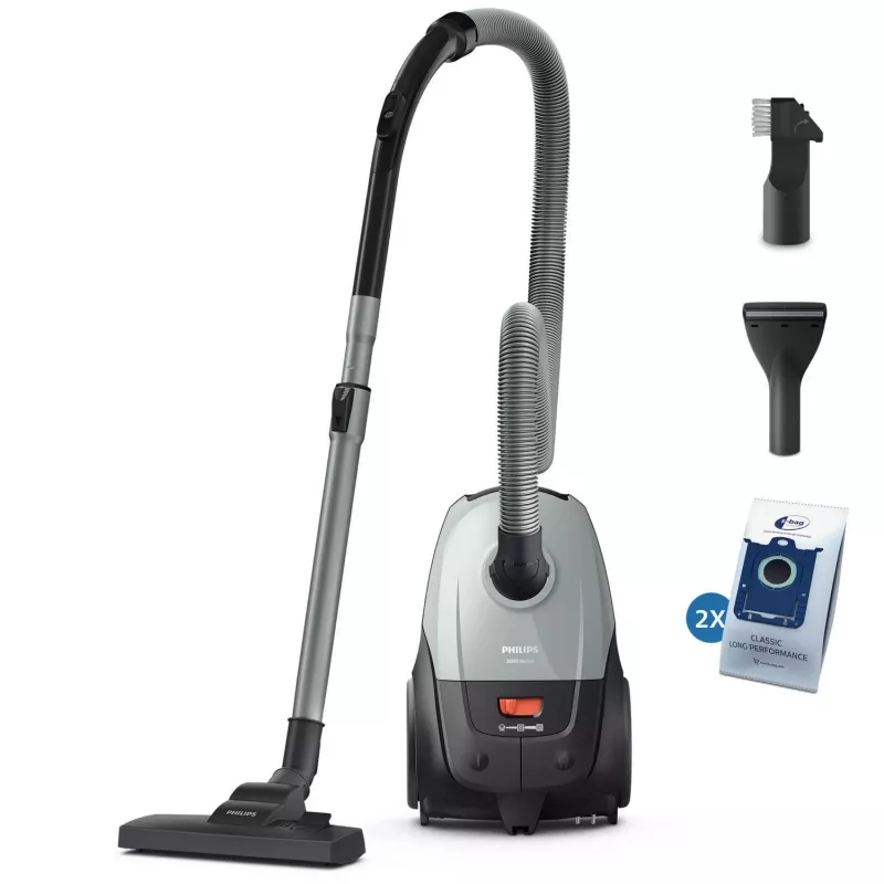 Philips XD2142/12 pölynimuri — 850 W, 3 L pölypussi, HEPA-suodatin, kuivaimurointi