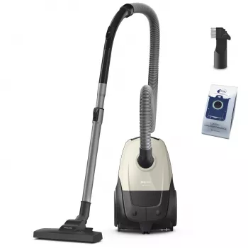 Pölynimuri | PHILIPS | ottoteho 800 W | pölykapasiteetti 3 L | pölynimuri | imurointityyppi kuiva | pölysäiliö pölypussi | väri musta/beige | XD1101/10
