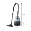 Philips 2000 series XD1142/10 pölynimuri — 800 W, 3 L pölypussi, HEPA-suodatin, kuivaimurointi