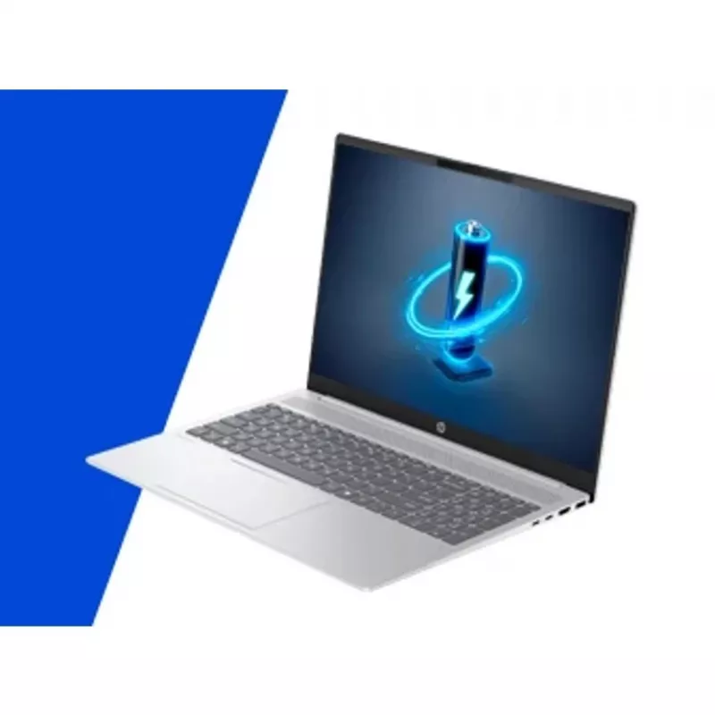 HP OmniBook 5 CW9X6EA kannettava tietokone, Intel Core Ultra 7 255U, 16 tuuman 2K, 24GB, 512GB SSD, Windows 11 Home, Glacier Silver