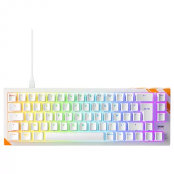 Mekaaninen pelinäppäimistö Cherry K5 Pro TMR Compact 65% AZERTY RGB langallinen USB oranssi valkoinen