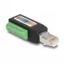 DeLOCK RJ45-liitin Cat.5e liitinrimaan adapteri 90° kulma