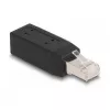 DeLOCK RJ45-liitin Cat.5e liitinrimaan adapteri 90° kulma
