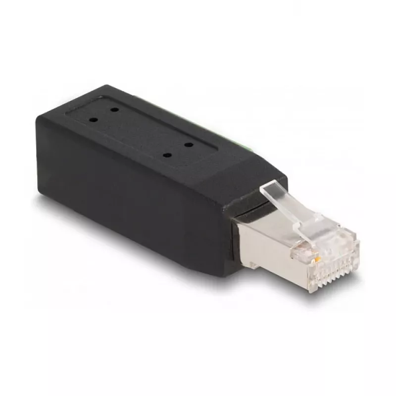 DeLOCK RJ45-liitin Cat.5e liitinrimaan adapteri 90° kulma