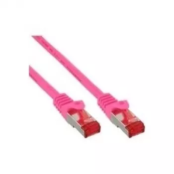 Patchkaapeli InLine Cat6 S/FTP PiMF 250MHz RJ45–RJ45 PVC roosa 1,5m