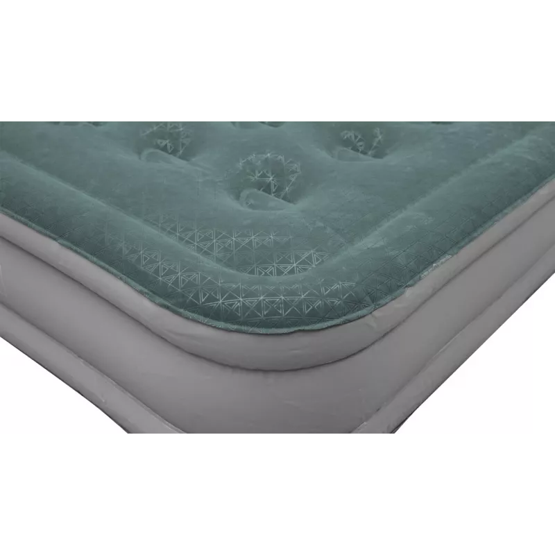 Kahden hengen ilmapatja Outwell 400116 — PVC, 1350 × 2000 × 300 mm, vihreä/harmaa