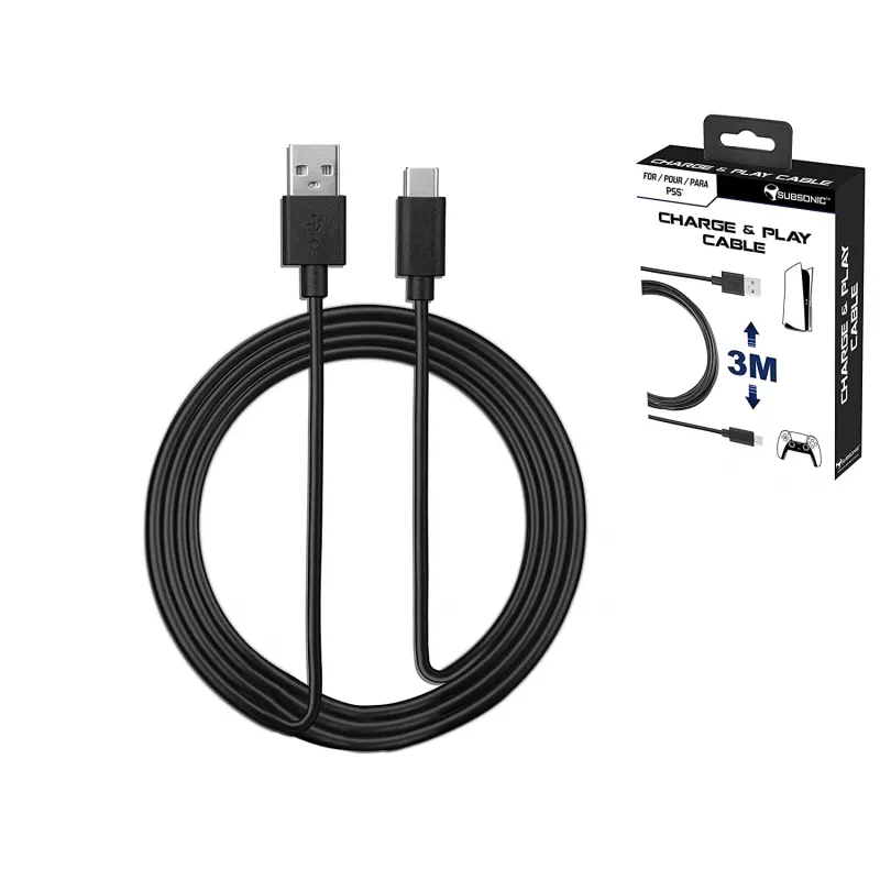 Subsonic Charge-and-Play-kaapeli PS5:lle