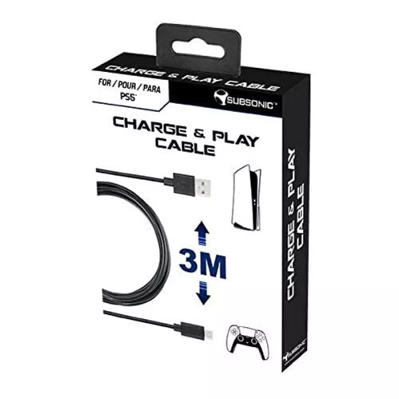Subsonic Charge-and-Play-kaapeli PS5:lle