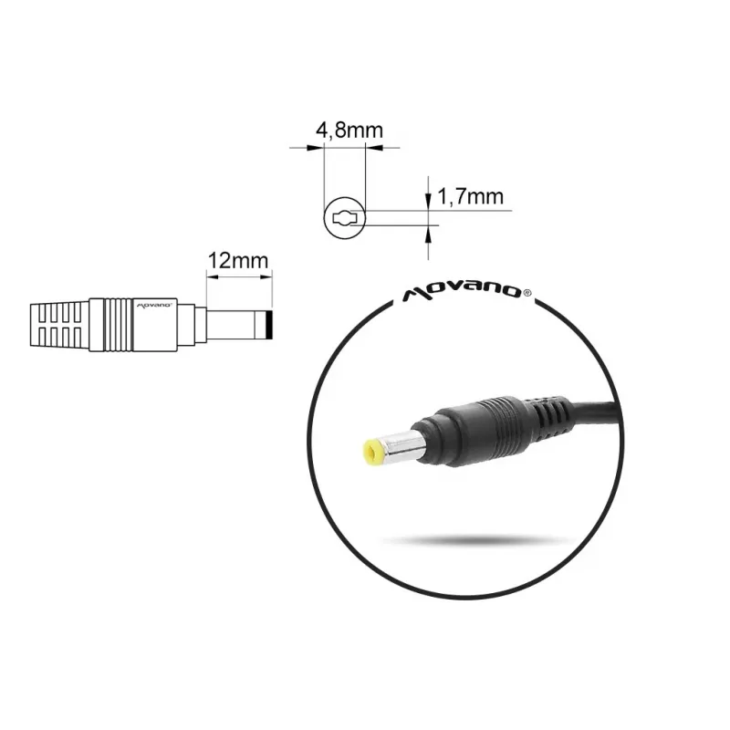 Kannettavan laturi MITSU 10,5V 4,3A (4,8×1,7 mm) Sony-kannettaviin