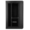 Extralink Lite 12U 530X400 seinäasennus rack-kaappi musta, välilevyllä